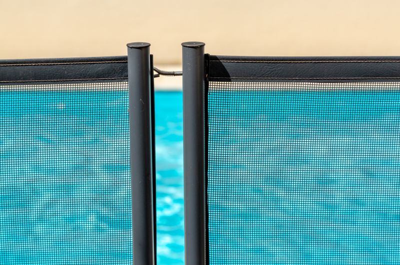 Pool Area with Mesh Barrier